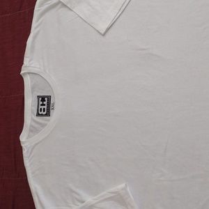 B Hood Men's XXL Size All White T-Shirt Short Sleeves